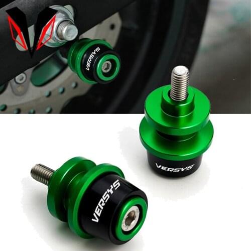 Motorcycle Accessories for Kawasaki versys650 versys 1000 X300 2008+ 2019 2020 2021 8mm Swingarm Spools Slider Stand Screws