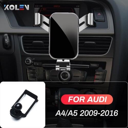 Car Mobile Phone Holder For Audi A4 A5 2014 2015 2016 2017 - 2020 Gravity Stand GPS Special Mount Navigation Bracket Accessories
