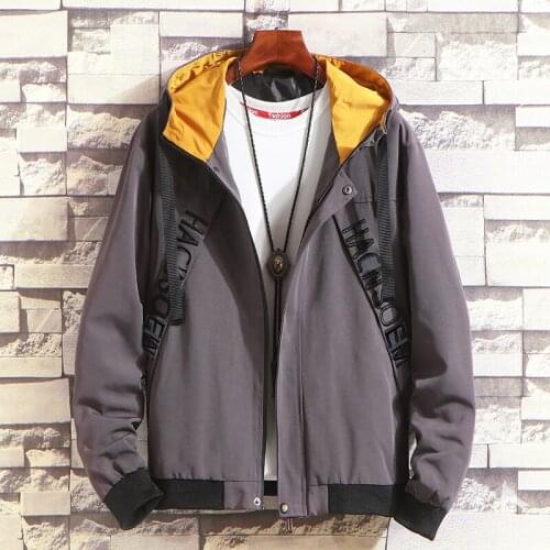 HCXY brand Mens autumn jackets and coats new Korean version handsome jacket for men wild embroidery tooling casual jacket male