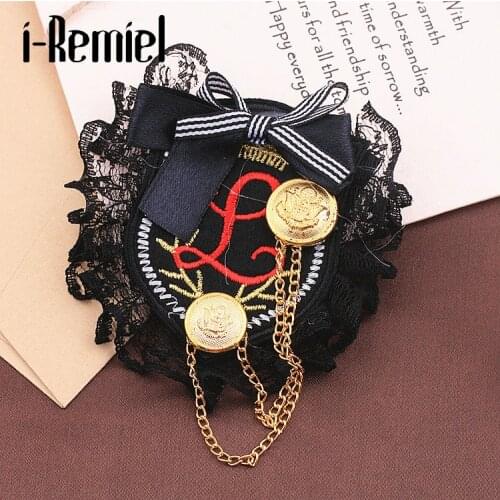 Top Fashion Pin Broche Brooches Korean Version Of The Original Badge Brooch Jewelry Boat Naval Wind British Academy Medal