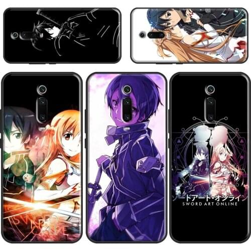 Sword Art Online Kirito Asuna SAO Cover For POCO X3 Pro M3 F3 Phone Case For Xiaomi Mi 10T Pro 11 Ultra 9 10 Mi Note 10 Lite