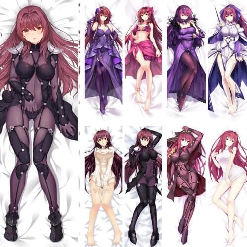 November update Japanese Anime Fate/Grand Order FGO sexy girl Scathach hugging Body pillowcase Dakimakura body pillow cover case