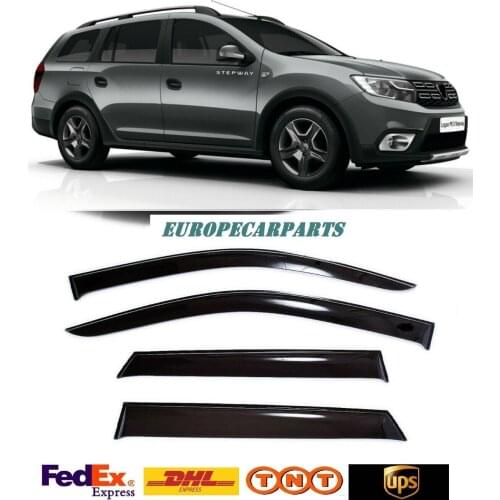 For Dacia Logan MCV 2013➔ Window Visors Side Sun Rain Guard Vent Deflectors 4 pieces
