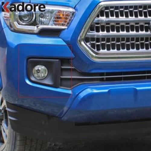 For Toyota Tacoma 2015-2017 2018 2019 ABS Chrome Car Rear Fog Light Lamp Covers Bumper Cover Cap Trim Protection styling