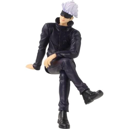 14cm Anime Jujutsu Kaisen Gojo Satoru Teacher PVC Action Figure Collection Cartoon Model Toy Doll Brinquedos