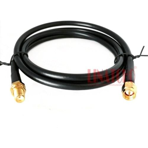 1 meter 50ohm Coaxial RG58u Antenna extension cable, sma male to sma female pigtail jumper cable