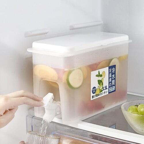 Creativity Cold Kettle Water Bottle Kitchen Accessories Household Cold Water Tank With Faucet Lemon Juice Fruit Tea Container