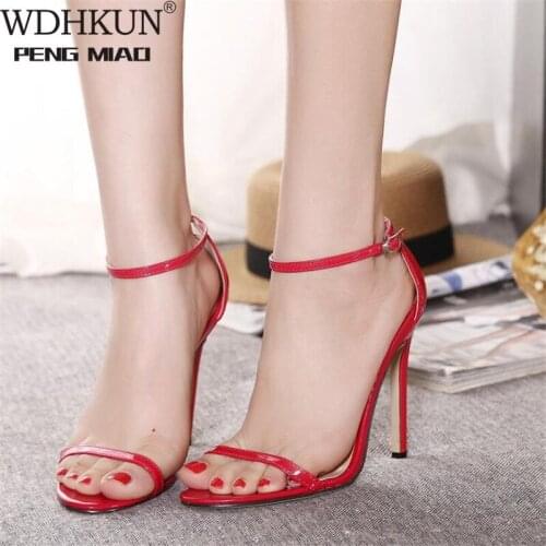 Summer Super high heel Sandals Rough With The Fish Head open-toed Sandals sexy Large size women shoes WDHKUN-726-3