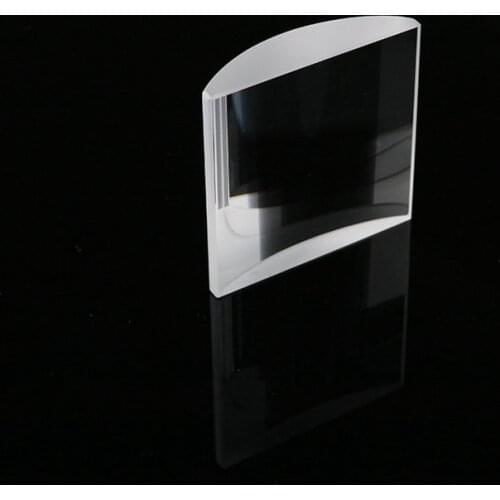 Hot selling high quality 53*50.8*13.8 mm convex cylinder lens optical glass Plano-convex cylindrical lenses