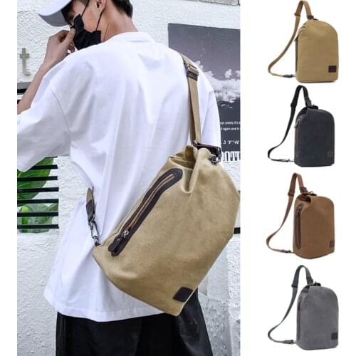 SCIONE Fashion Messenger bag Men Travel Chest bag Large capacity Leisure Rucksack Tide Multifunctional chest bag crossbody bags