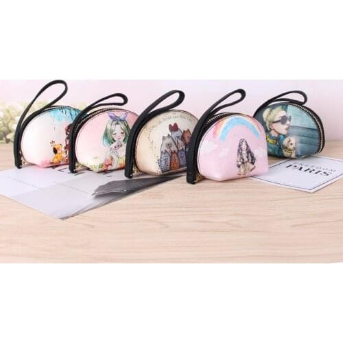 Fashion Wallet Cartoon Graffiti Zero Wallet Coin Bag Key Bag Coin Purse Porte Monnaie Femme Mini Bag Sac Pochette Billetera