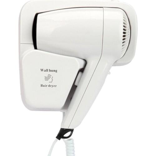 Wall Mounted Electric Hair Dryer Security Household Hanging Hair Dryers Dry Skin Safety Hotel Bathroom Adapter Plug 1300W 220V