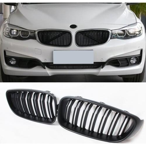 1 Pair Racing Grille For BMW 3 Series GT F34 GT Car Front Bumper Kidney Grilles 328i 330i 335i 340i 2013-2020 Auto Accessories