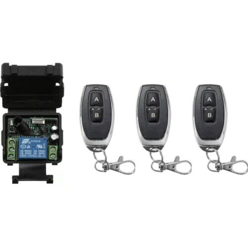 RF DC 12 v 1CH mini wireless remote control switch receiver transmitter 315/344MHZ 1 channel electric door/lamp /LED