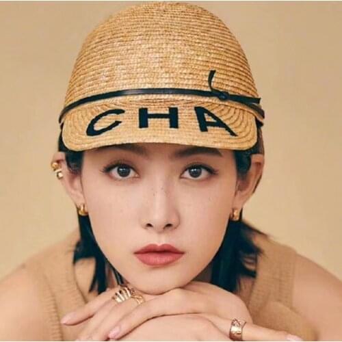 2021 Sun hats Womens summer hat Straw hat protection women Raffia Hat womens hats to the sun beach Military cap octagonal cap