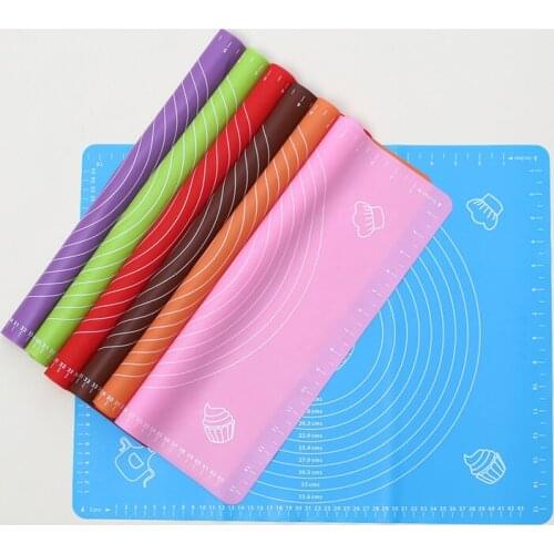 Silicone Baking Mat Thickening Flour Rolling Scale Mat Kneading Dough Pad Baking Pastry Rolling Mat Bakeware Liners