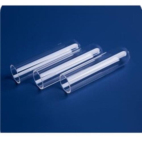40*36*175mmmm Customized two ends open and fire polished Clear Quartz Glass Tube To Sweden