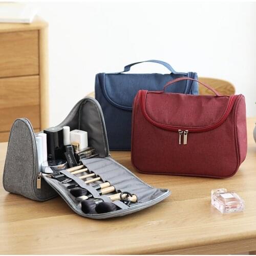 Waterproof Oxford Makeup Bag Large-capacity Cosmetic Bag Maleta De Maquiagem Hand Make Up Bag Toiletry Bag Neceser Mujer Bolsos
