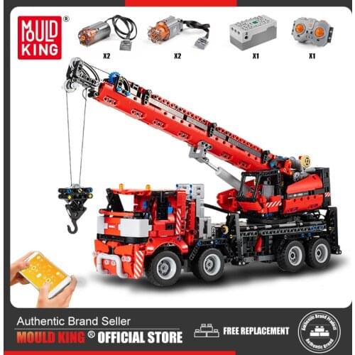 MOULD KING High-Tech The APP Remote Control Truck All-Terrain Piling Platform Assembly Building Blocks Kid Toys Christmas Gifts