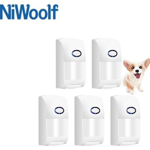 2021 NEW 433mhz PET immune PIR Detector for below 25kg animal Motion Sensor,compatible Tuya Wifi/GSM Home Burglar Alarm System