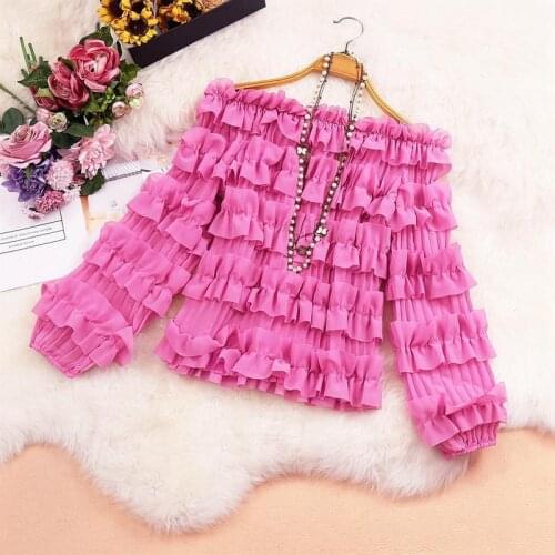 Blouses Womens Shirt 2021 Fashion Printed Loose Summer Blouses Vintage Long Sleeve Side Vents Female Shirts Streetwear Tops