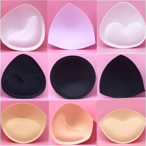 6pcs 3pair Sexy Womens Bra Pads Insert Removable Padding Brassiere Breast Enhancer sopnge Push Up Cups for Swimsuits Bikini