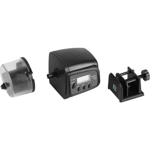 Digital LCD Electronic Fish Feeder Dispenser Timer Automatic Aquarium Tank Food Feeding Machine