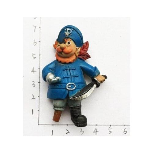 Demark tourist souvenir 3D Viking pirate magnet sticker