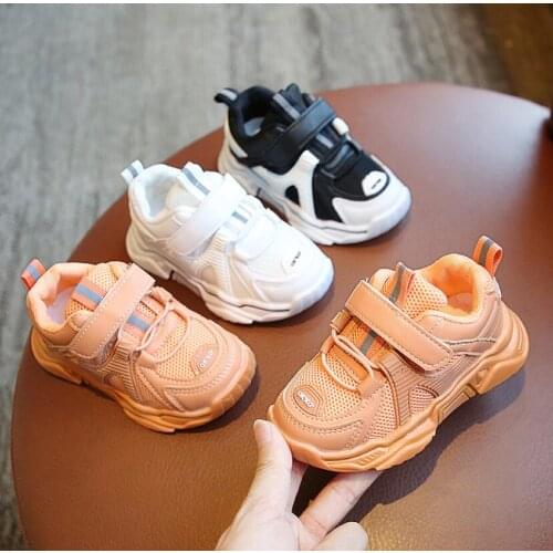 New Autumn Kids Casual Shoes Mesh Color Matching Childrens Tennis Breathable Sport Shoes Fashion Footwear Girls Boys Sneakers