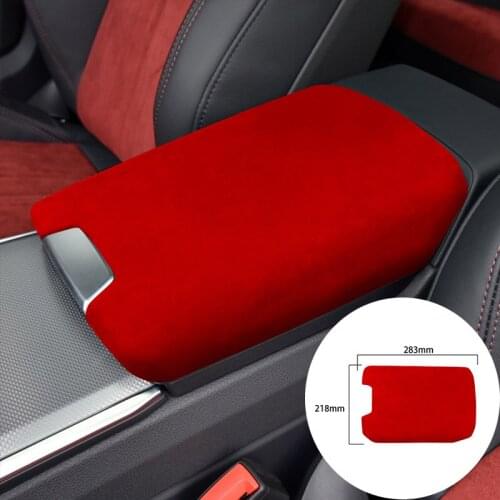 For Audi A6 A7 2019-2021 Alcantara Suede Wrapping Car Armrest Box Panel Covers Trim Sticker Internal Accessories Car-Styling