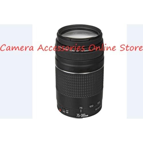 For camera lens EF 75-300mm F/4-5.6 III Telephoto Lenses for Canon 1300D 650D 600D 700D 800D 60D 70D 80D 200D 7D T6 T3i T5i