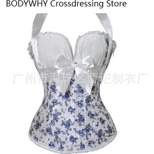 Hot Sale Womens Tight Sexy Corset Print Bouquet Tights Court Corset Waist Support Body Shaping Belly Shaping Women