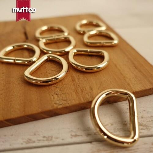 DIY for Dog Collar 2.0cm Non-Welded Dee Rings Unwelded D-Rings Webbing Strapping Sewing D Shaped Clasp Accessories DK-003