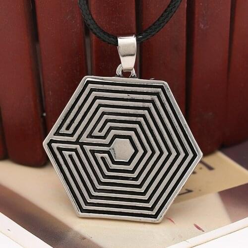 Kpop EXO Overdose Logo Pendant Necklace KAI DO BEAKHYUN Best Gift For Fans Collares Jewelry
