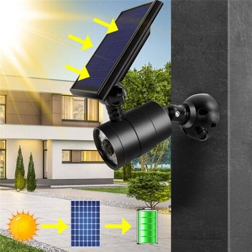 Solar Motion Sensor Light Outdoor 8 LED Spotlight Solar Lights IP66 Waterproof Wireless Garden Pathway Solar Flood Lighting Lamp