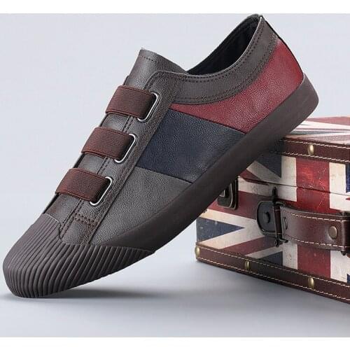 New Summer Korean Breathable 2020 Mens Shoes Fashion Leather Comfort Male Flat Footwear Casual Lace Up Zapatos De Hombre
