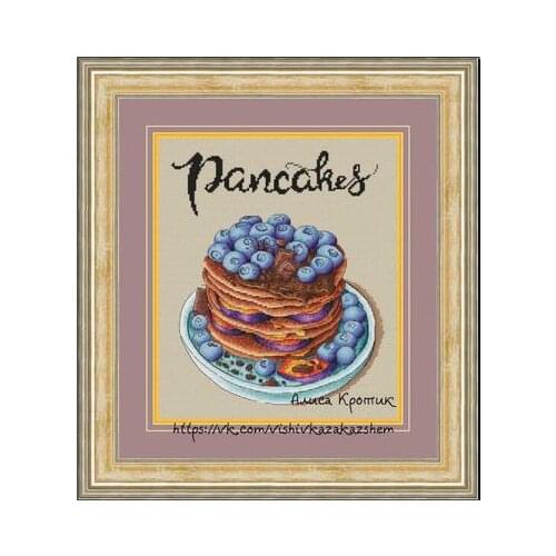 Mouse avatar Counted Cross Stitch Kit Cross stitch RS cotton with cross stitch Magazine blueberry pancakes