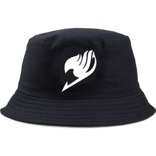 New FAIRY TAIL Printing Bucket Hats For Women Men Cap Outdoor Sports sun protection Unisex Cap
