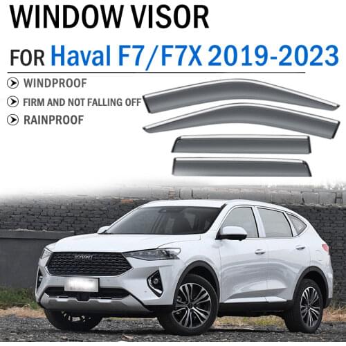 FOR Haval F7 F7X Window Visors Shades Car Rain Shield Deflectors awning Trim Cover Exteror Smoke Guard Accessories Auto Styline