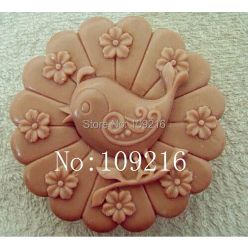 Wholesale!!!1pcs Love Bird (zx999) Silicone Handmade Soap Mold Crafts DIY Mold
