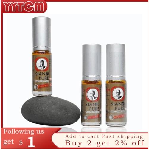 SIANG PURE balm oil mint Refreshing Influenza Cold Headache Dizziness Muscle Relax painEssential Oil headache relief Fatigue