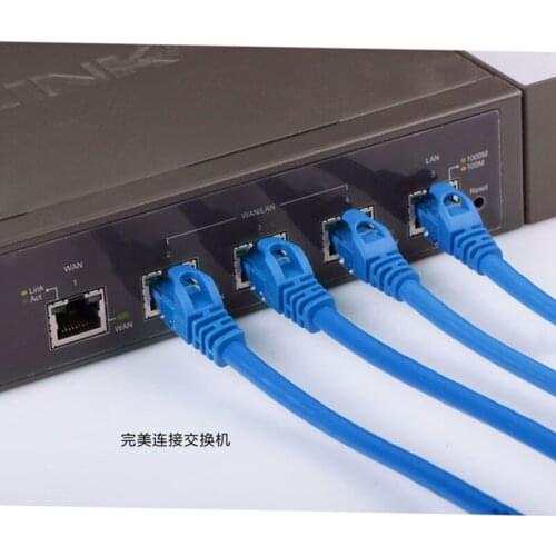 1m 1.5m 2m 3m 5m CAT5 RJ45 Male Connector Ethernet LAN Network Patch Cable RJ45 CONNECTORs Network Cable Ethernet Cables Blue