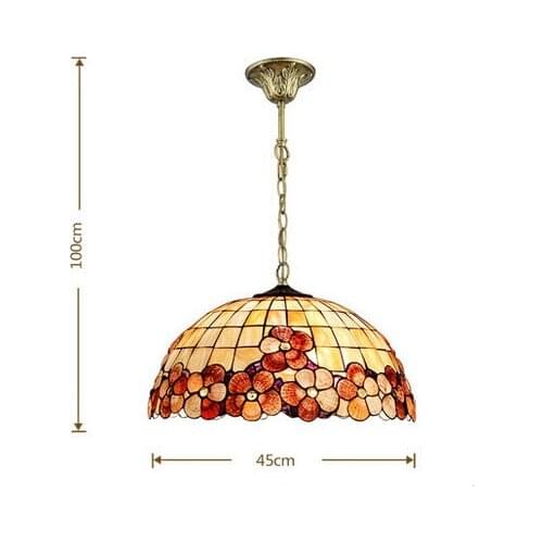 Tiffany Mediterranean Sea style natural shell lampshade pendant lights LED lamparas colgantes lustre vintage lamp hanging lamps