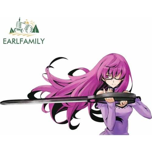 EARLFAMILY 13cm x 7cm for Akame Ga KILL Sheele Vinyl Car Stickers Personality Scratch-Proof Surfboard Window Trunk Decal