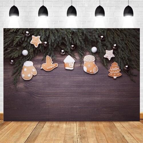Christmas Backdrop Wooden Board Plank Branches Vinyl Photography Photographic Background For Photo Shoot Booth Photozone Prop