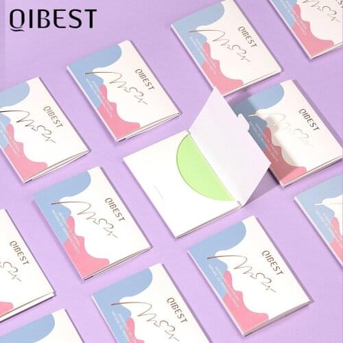 QIBEST Blotting Paper Face Oil Control Absorbing Film Absorbs Oil Easy Extraction Papel Facial Absorbente Wipes Oil Removal