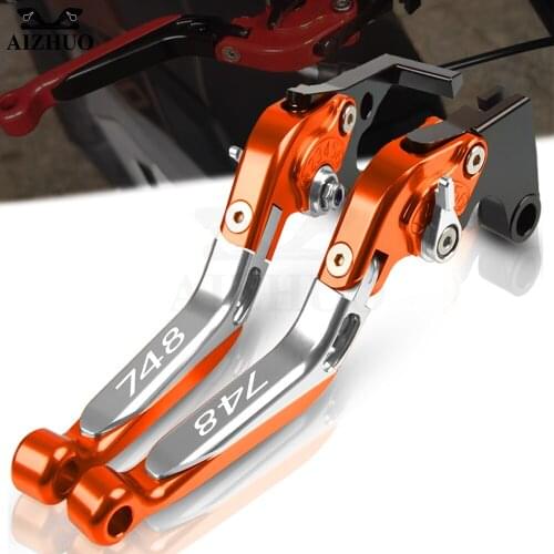 FOR DUCATI 748 1994-1998 1997-1996 Motorcycle CNC Accessories Clutch Brake Levers Parts Handbrake Folding Extendable Adjustable