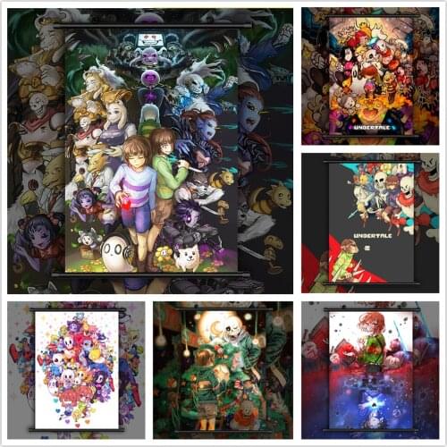 WTQ Undertale Sans Frisk Toriel Papyrus Anime Manga Canvas Painting Anime Posters Wall Decor Posters Wall Art Picture Home Deco