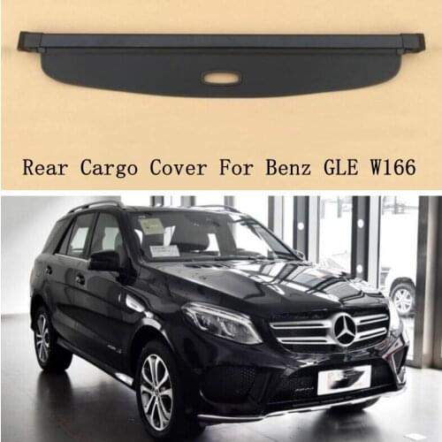 Rear Cargo Cover For Benz GLE W166 GLE300 320 350 400 450 2015-2019 Privacy Trunk Screen Security Shield Shade Auto Accessories