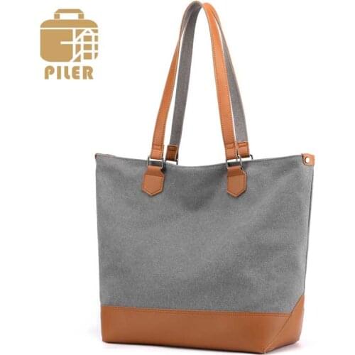 Ladies Handbags Large Women Shoulder Bag Big Tote Canvas Women Messenger Bags Leather Handle Handbags Designer Crossbody Purse